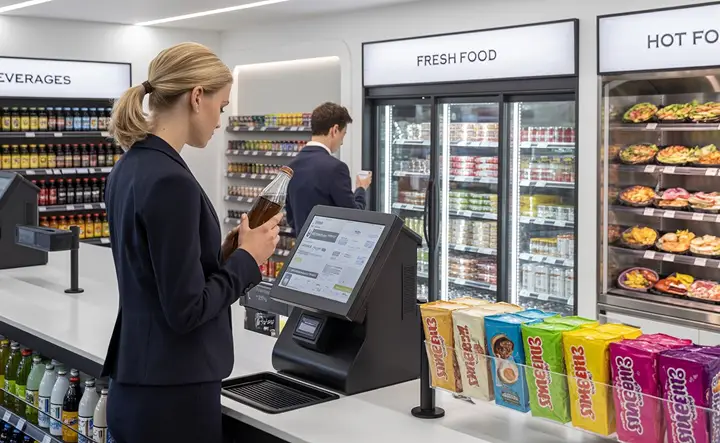 Modern sustainable breakroom promoting employee